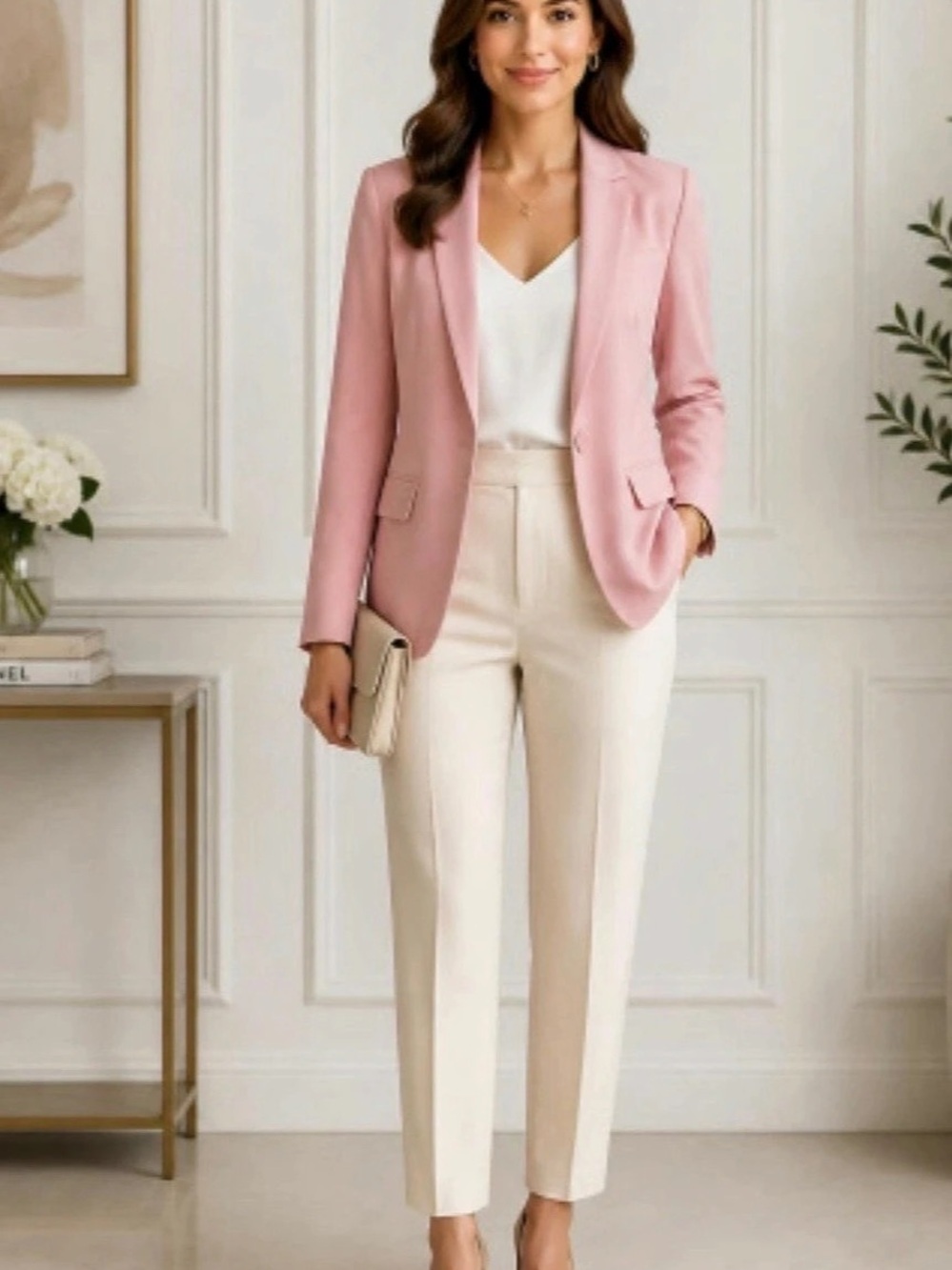 Eden Ruth addison Blazer in Pink Size Large NWT